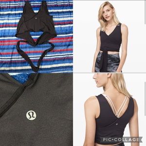 Lululemon Twist Me Up Crop Tank Dark Gray Top